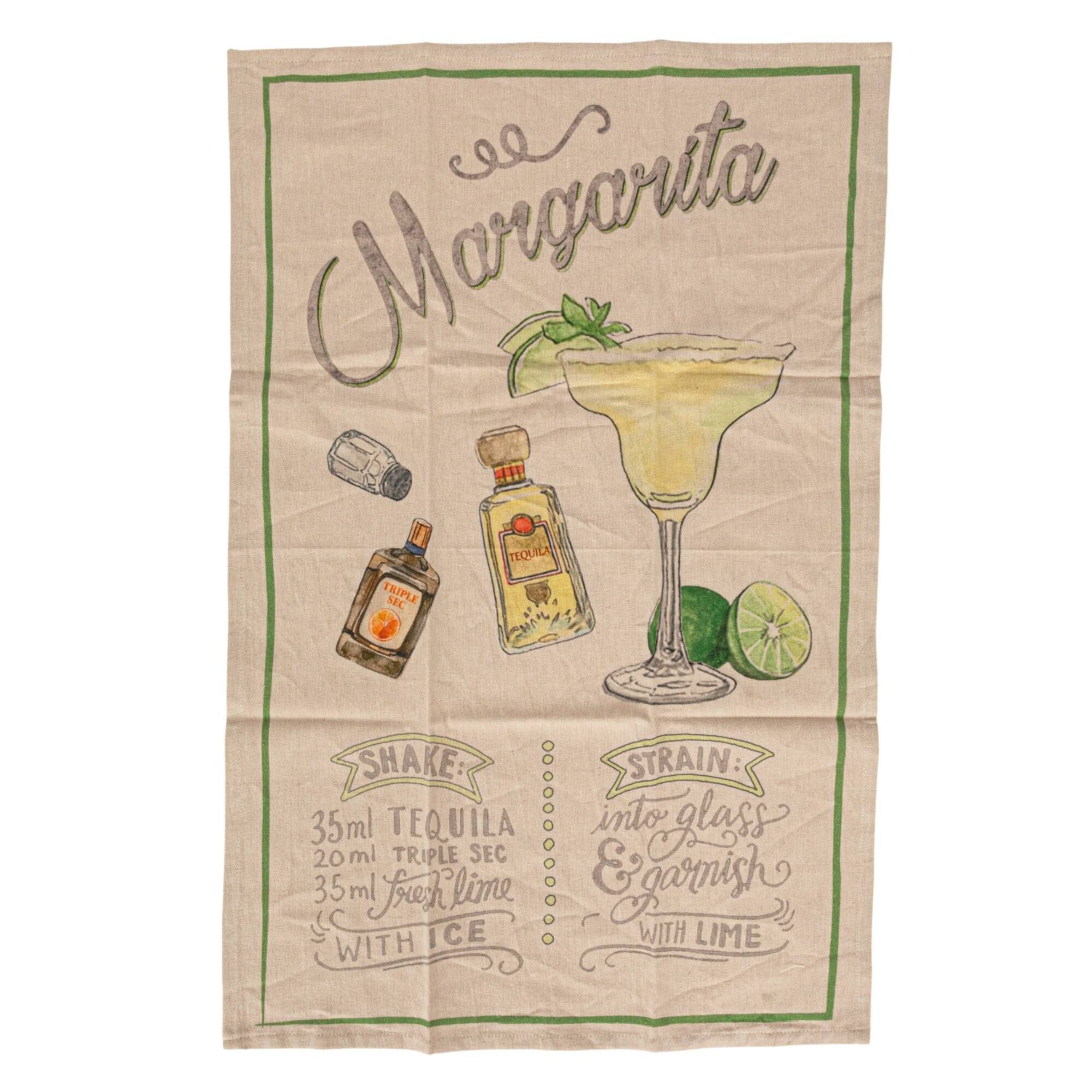 Hello Honey® Cocktail Recipe Print Cotton Printed Tea Towels, 8ct.